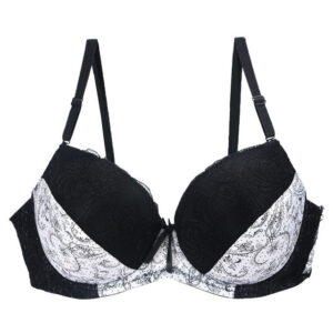 Women’s Plus Size Lace Bra with Push Up Support