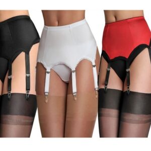 Women’s Adjustable Garter Belt with 6 Straps