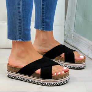 Women’s Mid-Heel Soft Platform Sandals