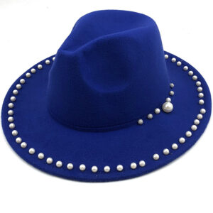 Timeless Unisex Pearl Cashmere Fedora Hat
