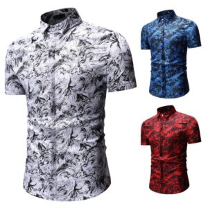 Stylish Men’s Short Sleeve Floral Shirt for Casual Wear