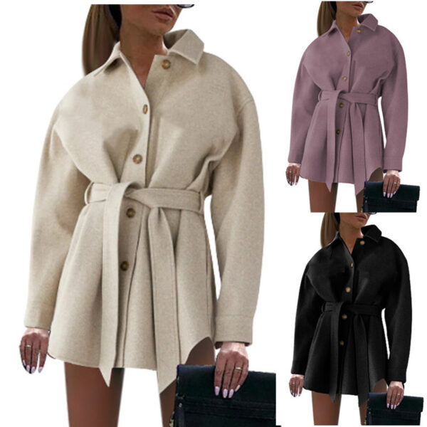 Lace Woolen Coat