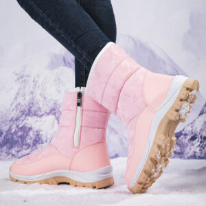 Women’s Winter Ankle Boots with Thickened Plush Velvet