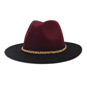Classic Wool Fedora Hat in Monochrome Elegance