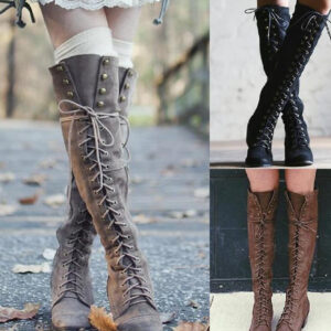 Women’s Stylish High Leg Rivet Boots
