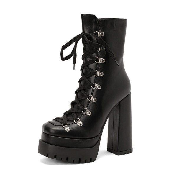 Women's Waterproof Platform Short Boots - Image 6