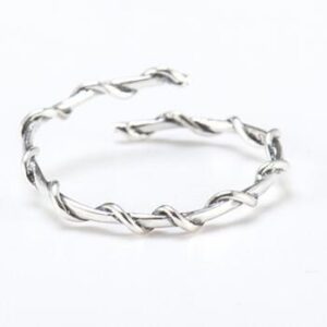 925 Sterling Silver Twisted Branch Ring