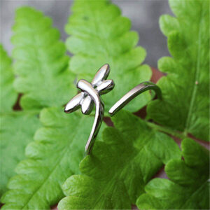 Silver Plated Dragonfly Ring