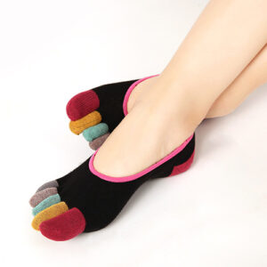 Women’s Silicone Grip Five Toe Socks