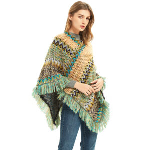 Trendy Ethnic Inspired Cloak Shawl for Women