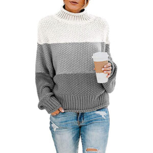 Women’s High Neck Sweater in a Perfect Color Match