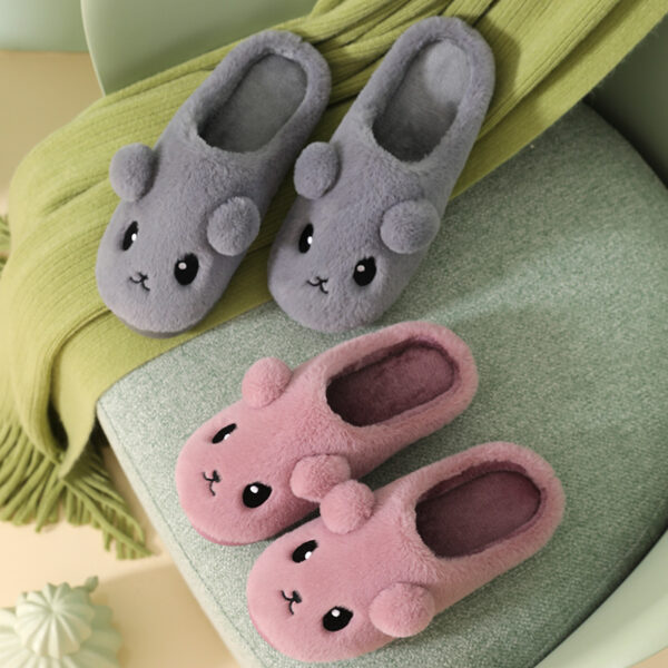 Women's Plush Cotton Slippers - Image 4