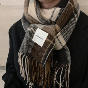 Timeless Plaid Patterned Men’s Scarf