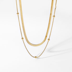 Women’s Gold Plated Twin Necklace