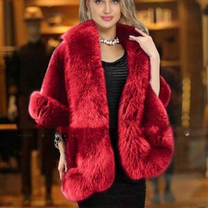 Women’s Elegant Furry Talma Shawl
