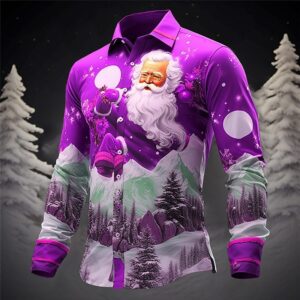 Men’s 3D Shirt with Santa Claus