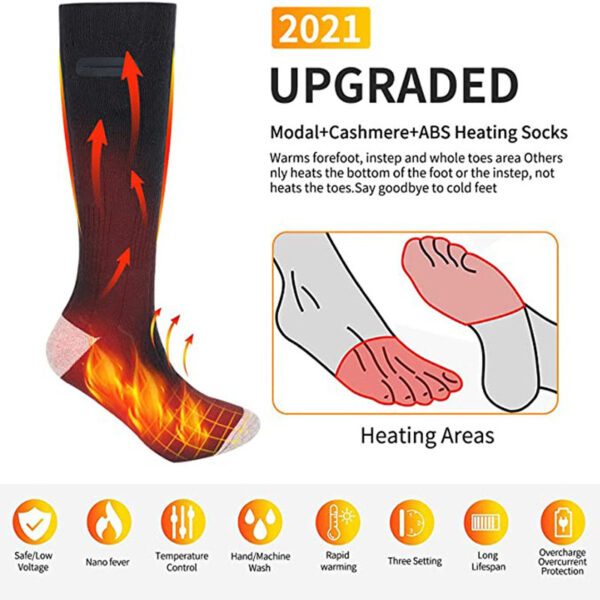 Innovative USB Powered Heated Socks for Winter Comfort - Image 6