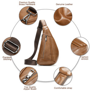 Men’s Leather Chest Bag