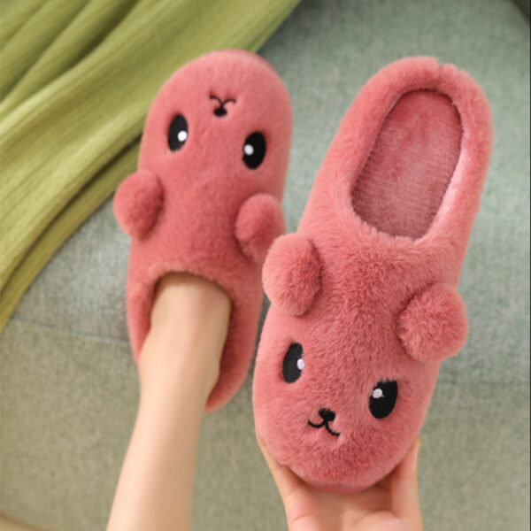 Women's Plush Cotton Slippers - Image 2