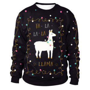 Unisex Sweater with Christmas Lamb Motif
