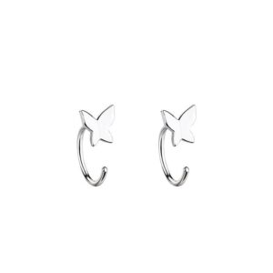 925 Sterling Silver Butterfly Earrings for Women