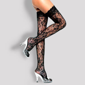 Women’s Temperament Lace Knee-high Jacquard Stockings