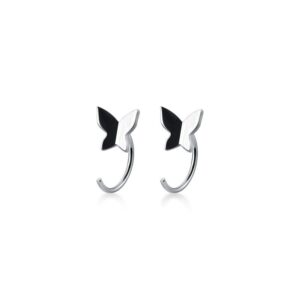 925 Sterling Silver Butterfly Earrings for Women