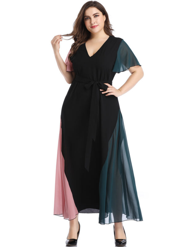 Plus Size Long Dress Women Maxi Gown Summer - Image 2