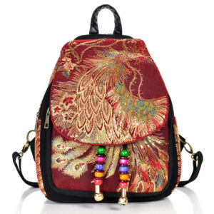 New female bag peacock embroidered bag