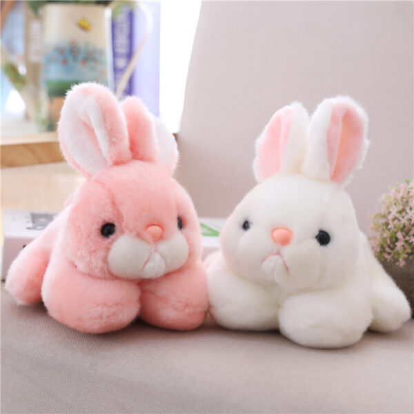 Long-Haired Lying Rabbit Plush Toy Simulation