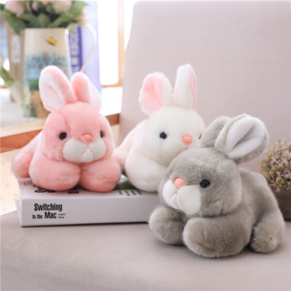 Long-Haired Lying Rabbit Plush Toy Simulation - Image 2