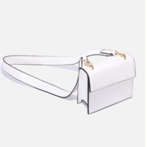 Women’s Small Square Shoulder Bag with Wide Strap