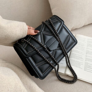 Women’s PU Leather Single Shoulder Small Square Bag