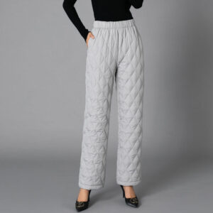 Oversized Casual Straight-Fit Down Cotton Pants