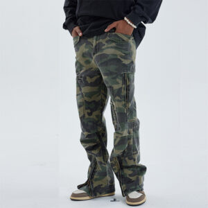 Men’s Camouflage Wide Leg Loose Overalls