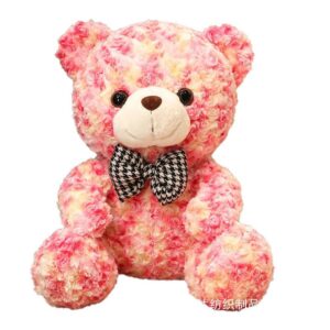 Valentines Day Cute Rose Little Bear Doll Small Size Teddy Bear Doll Ragdoll Plush Toy