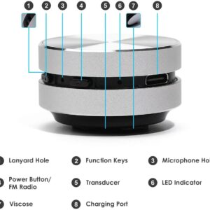 Bone Conduction Wireless Bluetooth Speaker Magnetic Portable