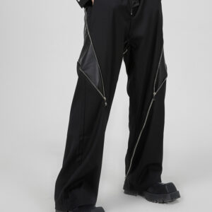 Men’s Straight Tube Micro Flare Trousers