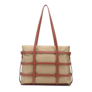 Women’s Large Capacity Nylon Woven Shoulder Bag