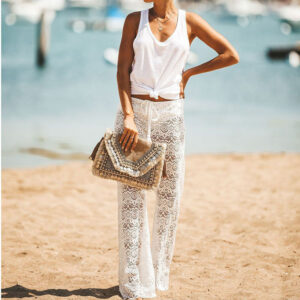 European And American Lace Hollow Beach Trousers
