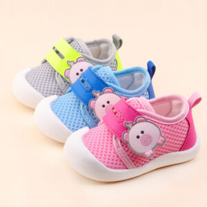 Breathable Velcro Sneakers for Baby Girls with Non-Slip Soles