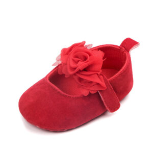 Toddler Shoes with Rose Bow and Non-Slip Soles