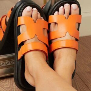 Women’s Thick Bottom Sandals with Velcro Strap