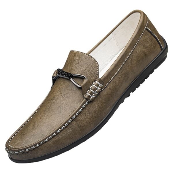 Men's Cowhide Peas Shoes - Image 4