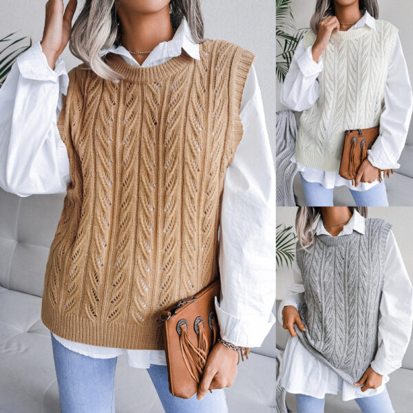 Sleeveless Sweater Vest