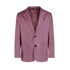 New Men’s Plaid Lapel Long Sleeve Suit Coat
