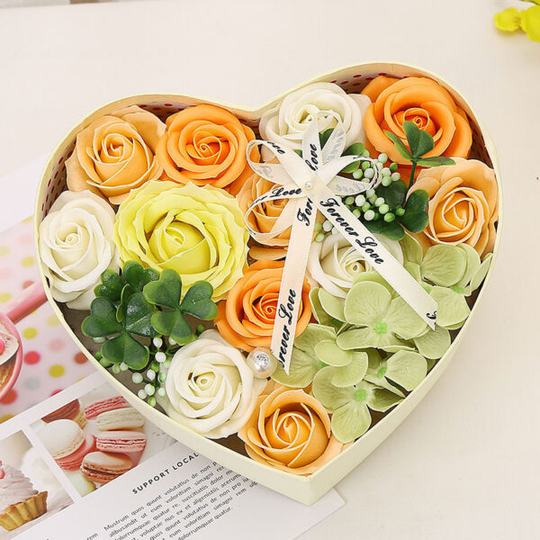 Creative New Style Soap Flower Heart-shaped Gift Box - Image 4