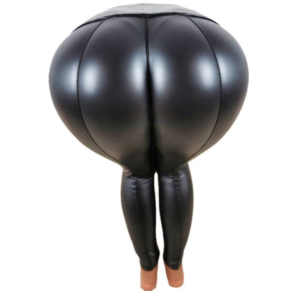 Women's PU Leather Yoga Leggings - Image 9