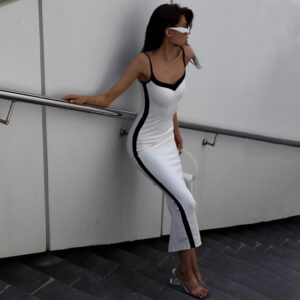 Women’s Slim-fitting Long Camisole Dress