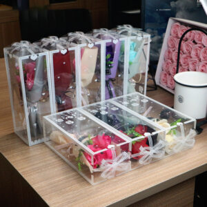 Valentine’s Day Teacher’s Soap Flower Box Bouquet Opening Gift